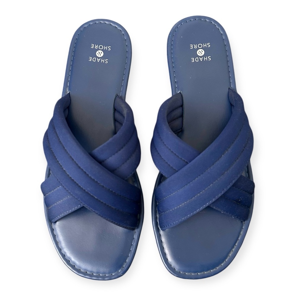 Shade & Shore navy blue sandals